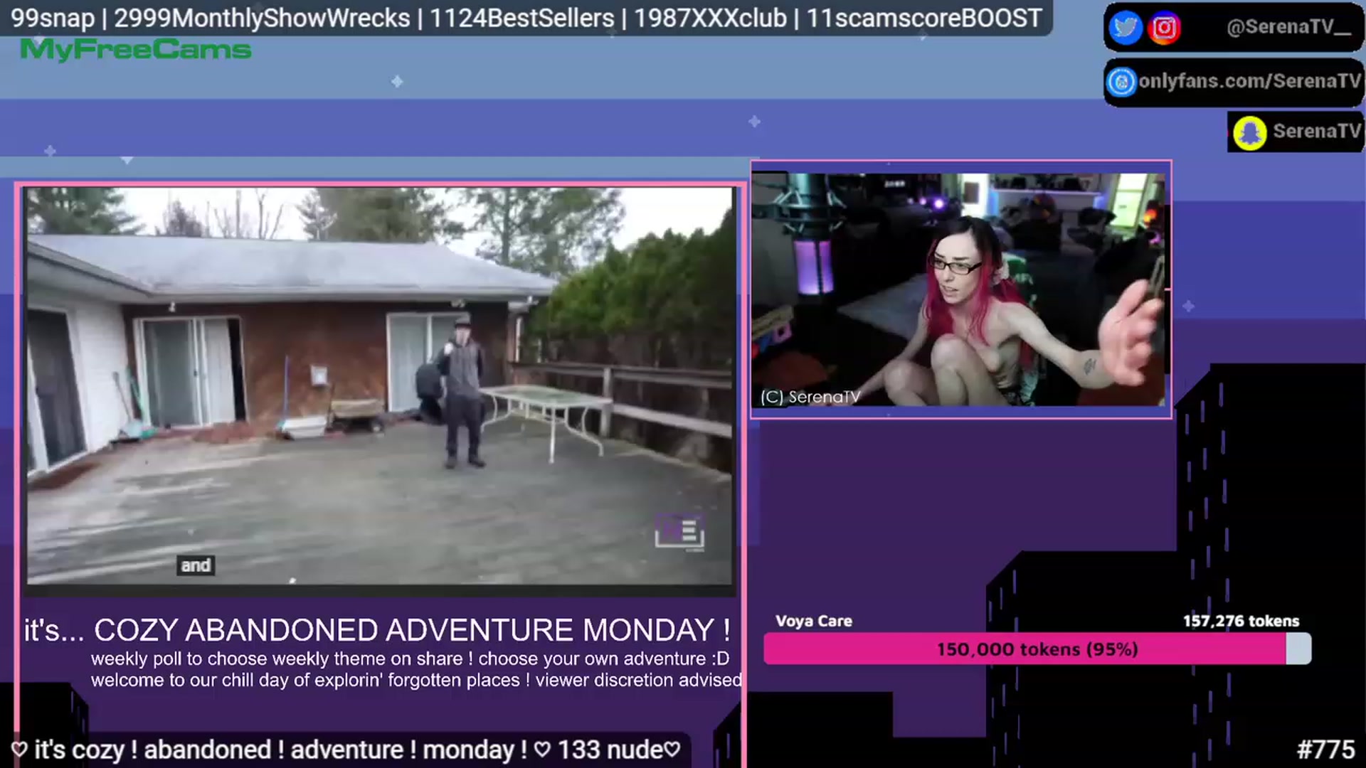 Gallery image thumbnail from serenatv's myfreecams stream on, 05/15/2023, 20:19 image 4 of 20