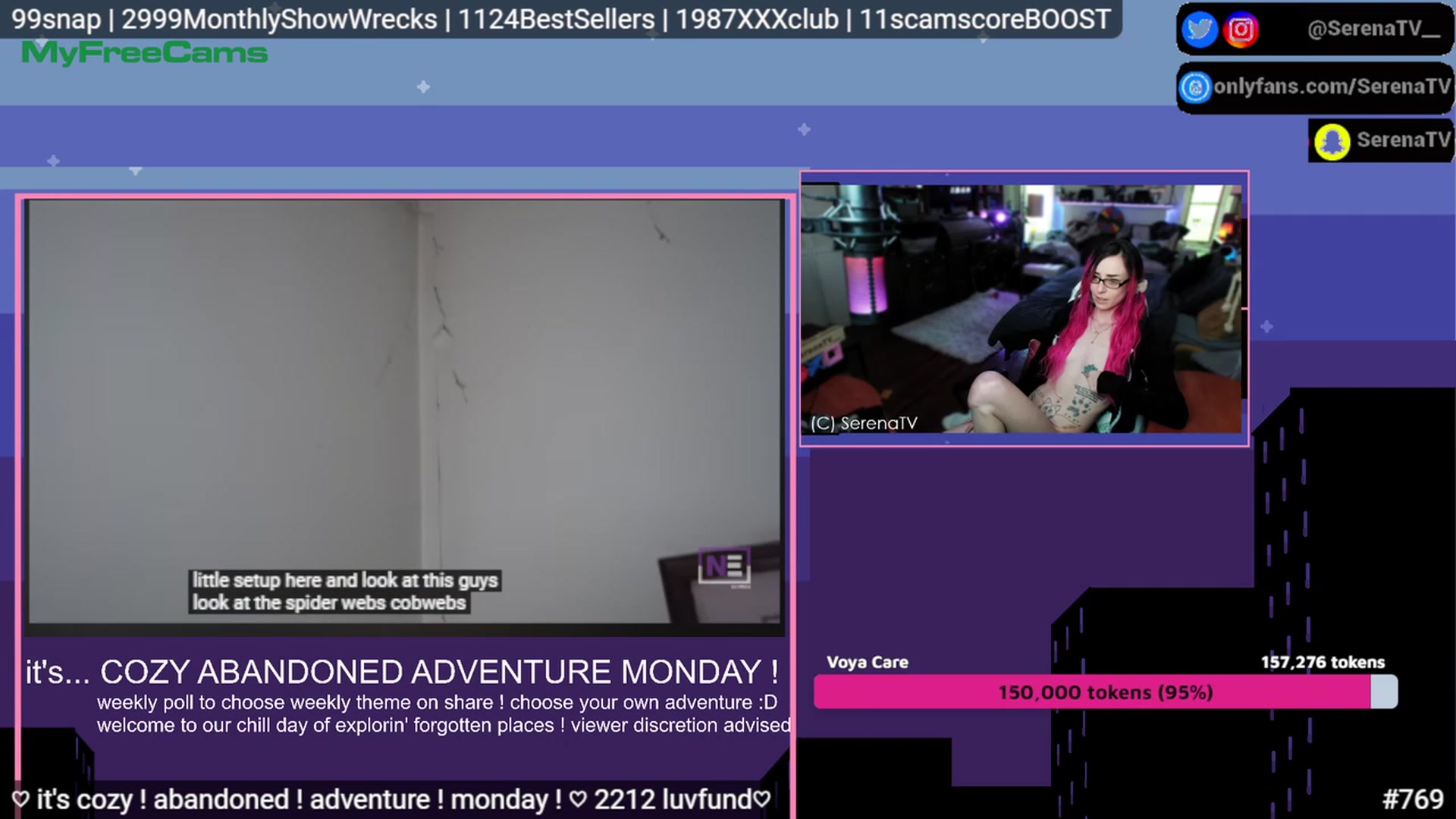 Gallery image thumbnail from serenatv's myfreecams stream on, 05/15/2023, 20:19 image 11 of 20