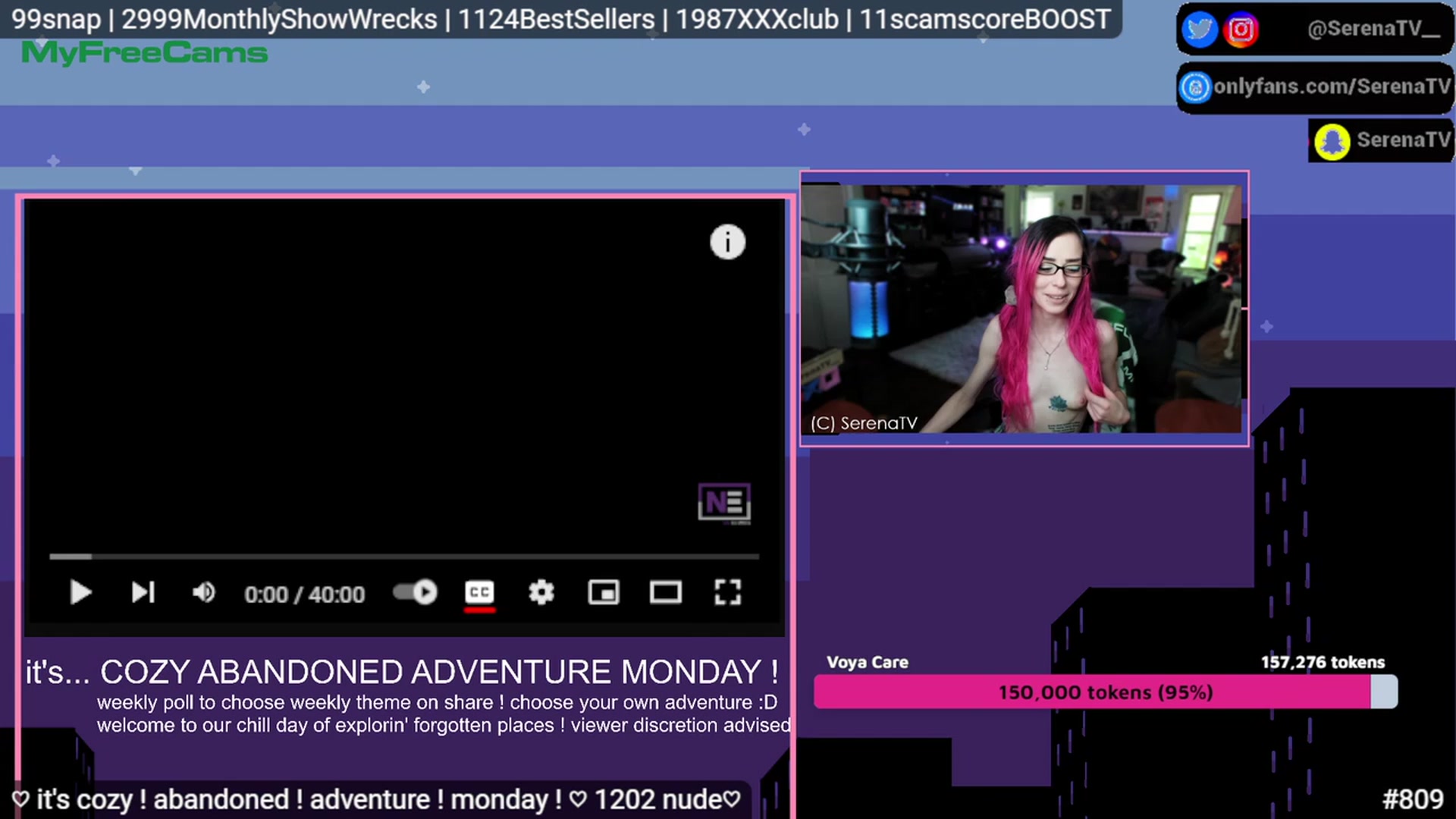 Gallery image thumbnail from serenatv's myfreecams stream on, 05/15/2023, 20:19 image 2 of 20