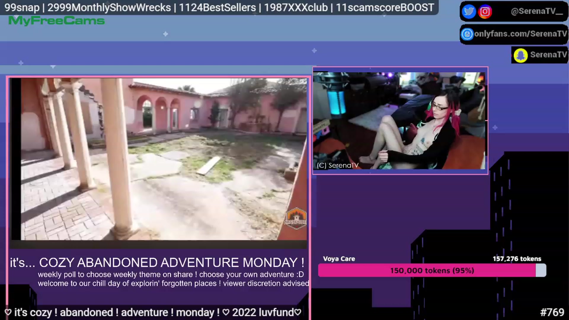 Gallery image thumbnail from serenatv's myfreecams stream on, 05/15/2023, 20:19 image 17 of 20
