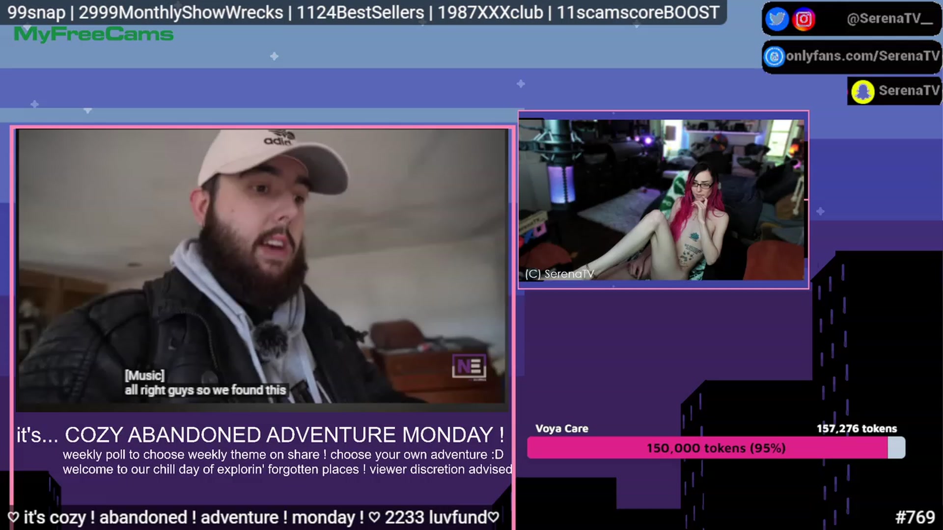 Gallery image thumbnail from serenatv's myfreecams stream on, 05/15/2023, 20:19 image 9 of 20