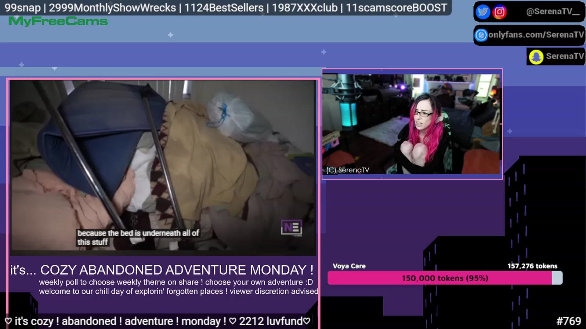 Gallery image thumbnail from serenatv's myfreecams stream on, 05/15/2023, 20:19 image 10 of 20