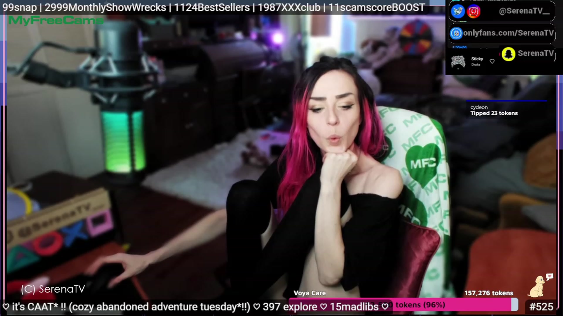 Gallery image thumbnail from serenatv's myfreecams stream on, 05/23/2023, 20:41 image 3 of 20