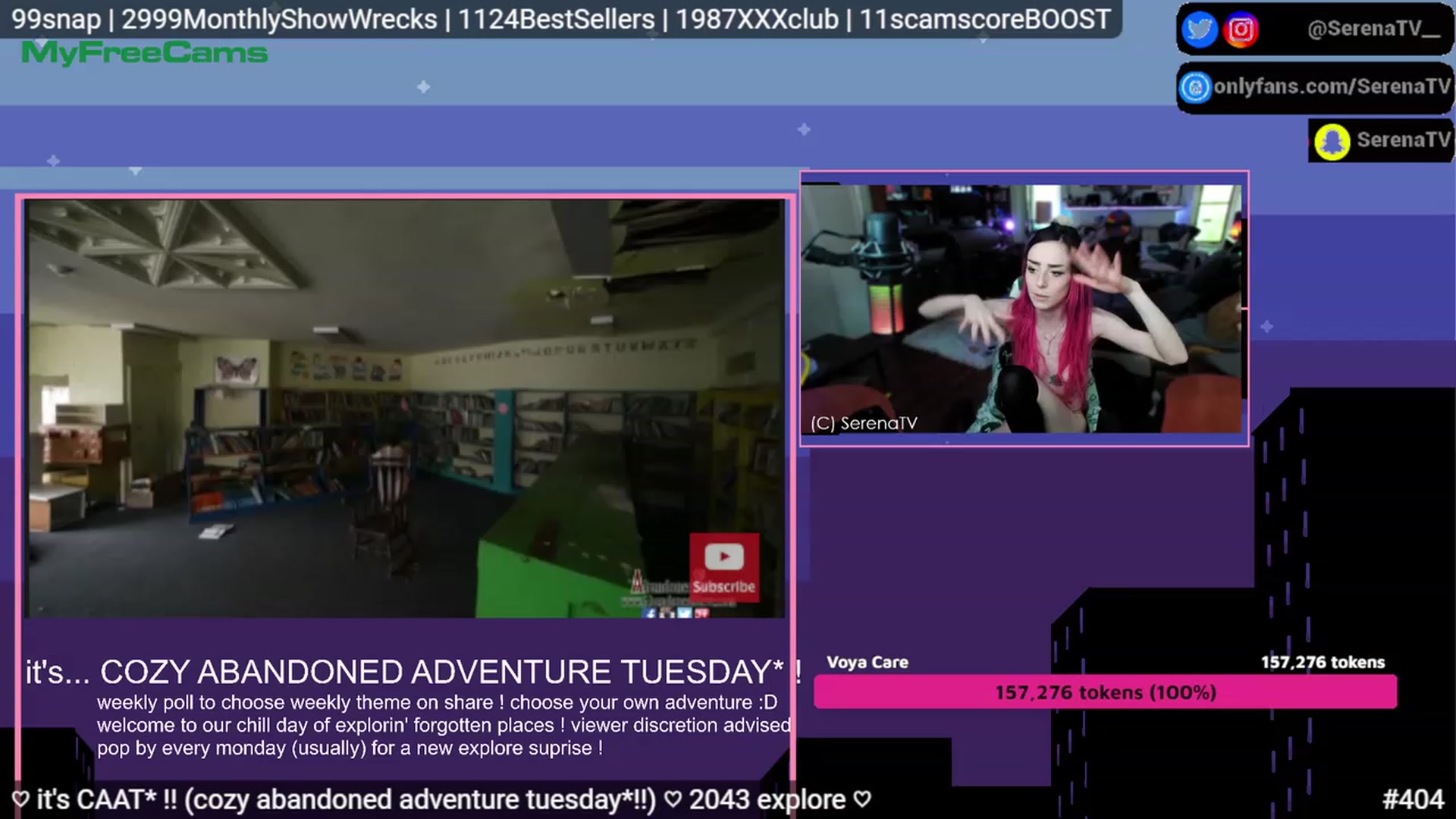 Gallery image thumbnail from serenatv's myfreecams stream on, 05/23/2023, 20:41 image 13 of 20