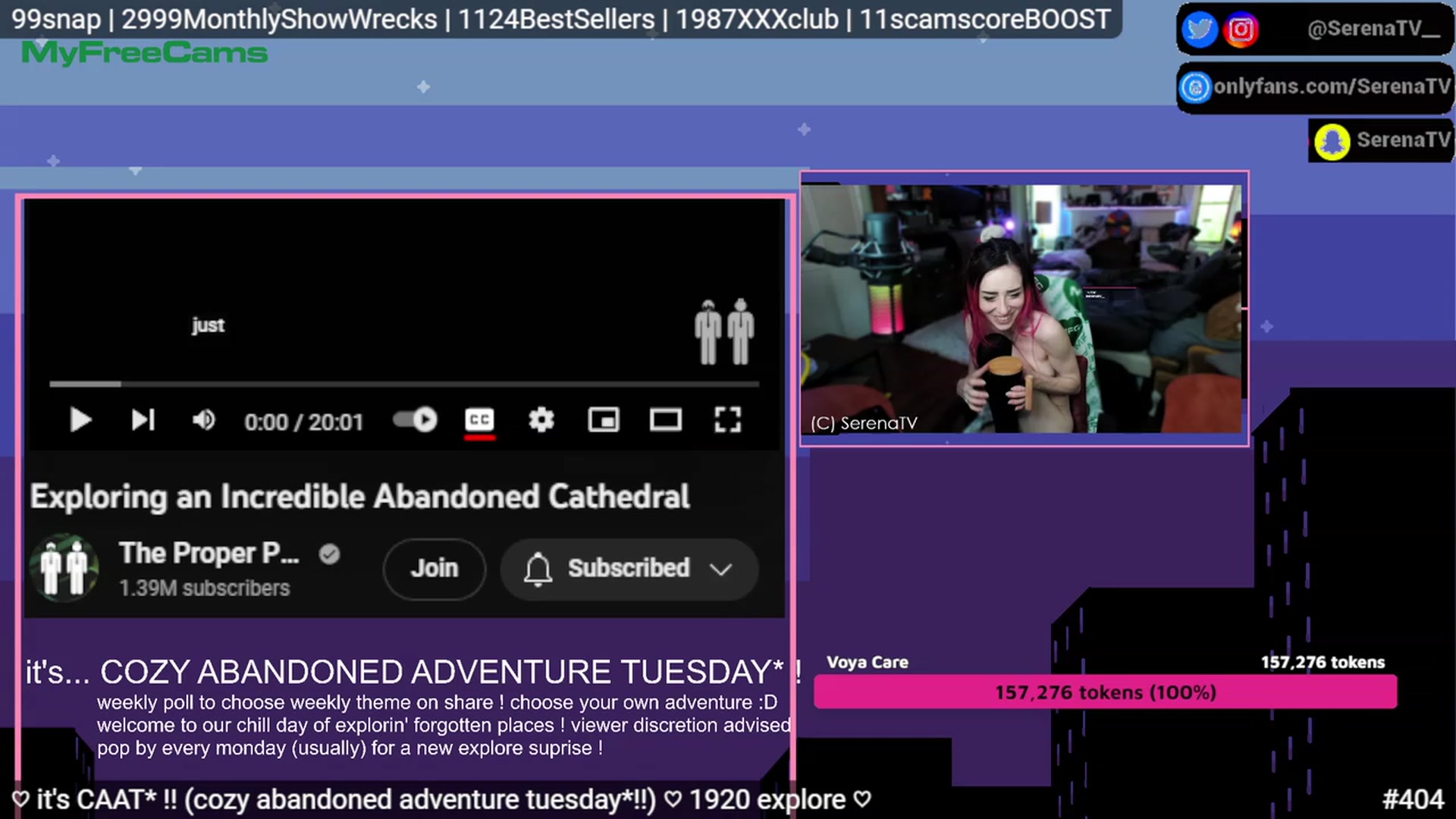 Gallery image thumbnail from serenatv's myfreecams stream on, 05/23/2023, 20:41 image 15 of 20