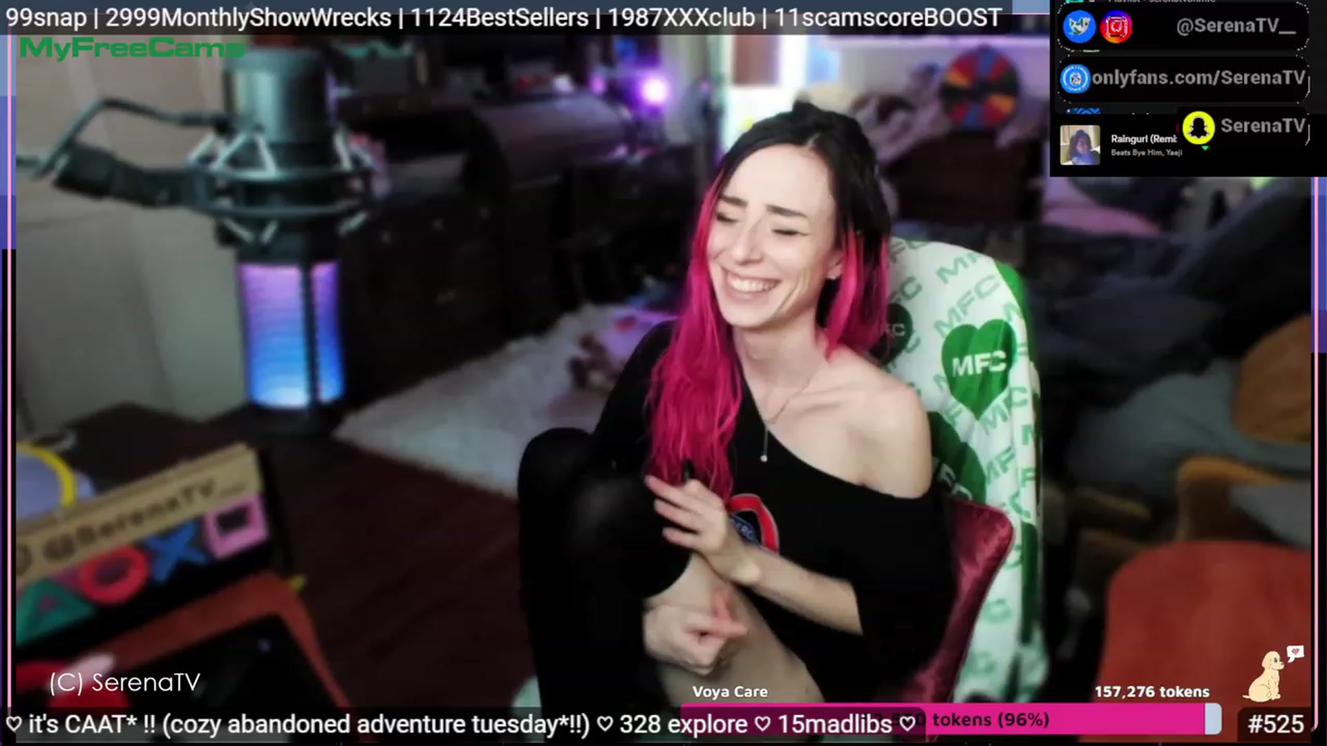 Gallery image thumbnail from serenatv's myfreecams stream on, 05/23/2023, 20:41 image 4 of 20