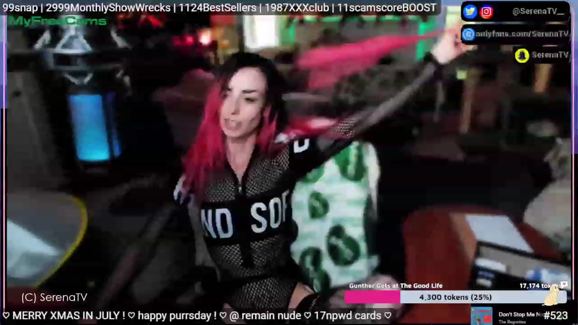 Gallery image thumbnail from serenatv's myfreecams stream on, 07/20/2023, 20:18 image 1 of 20