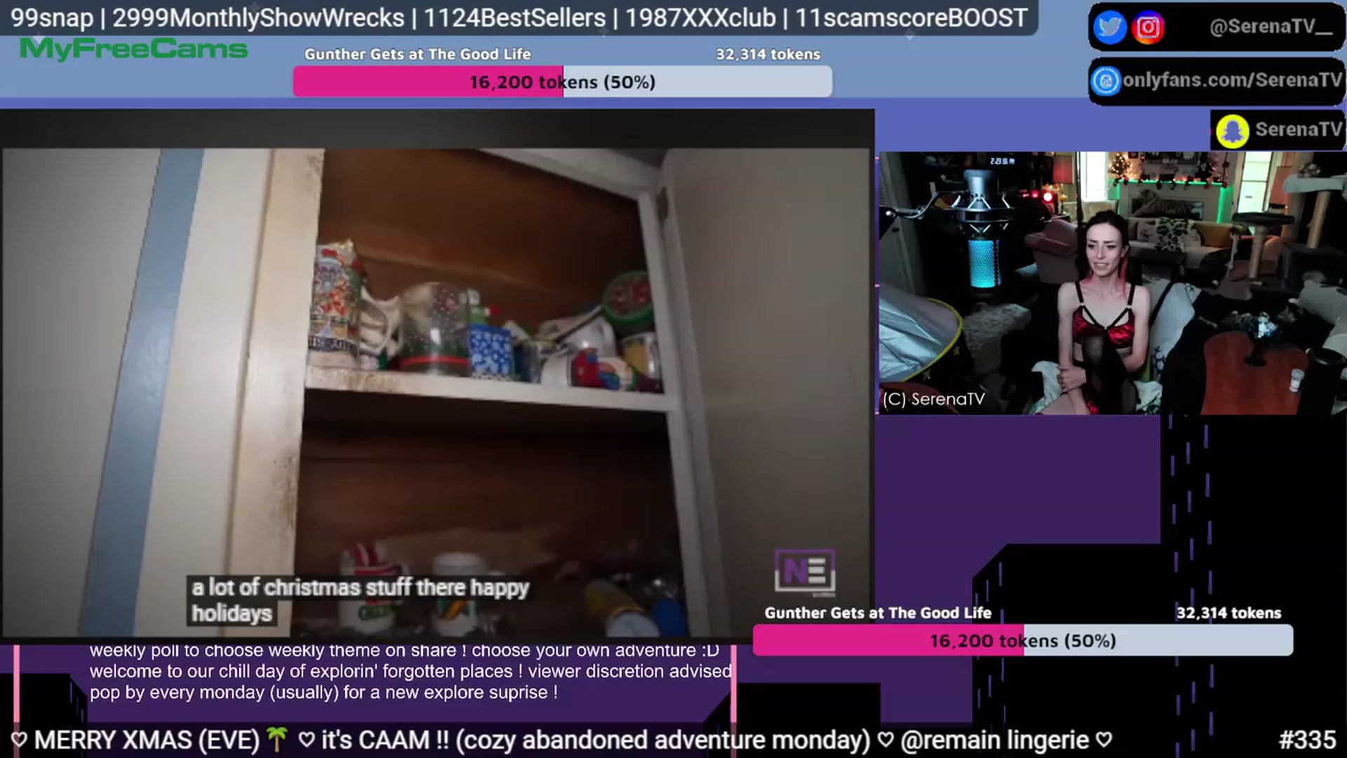 Gallery image thumbnail from serenatv's myfreecams stream on, 07/24/2023, 19:33 image 17 of 20