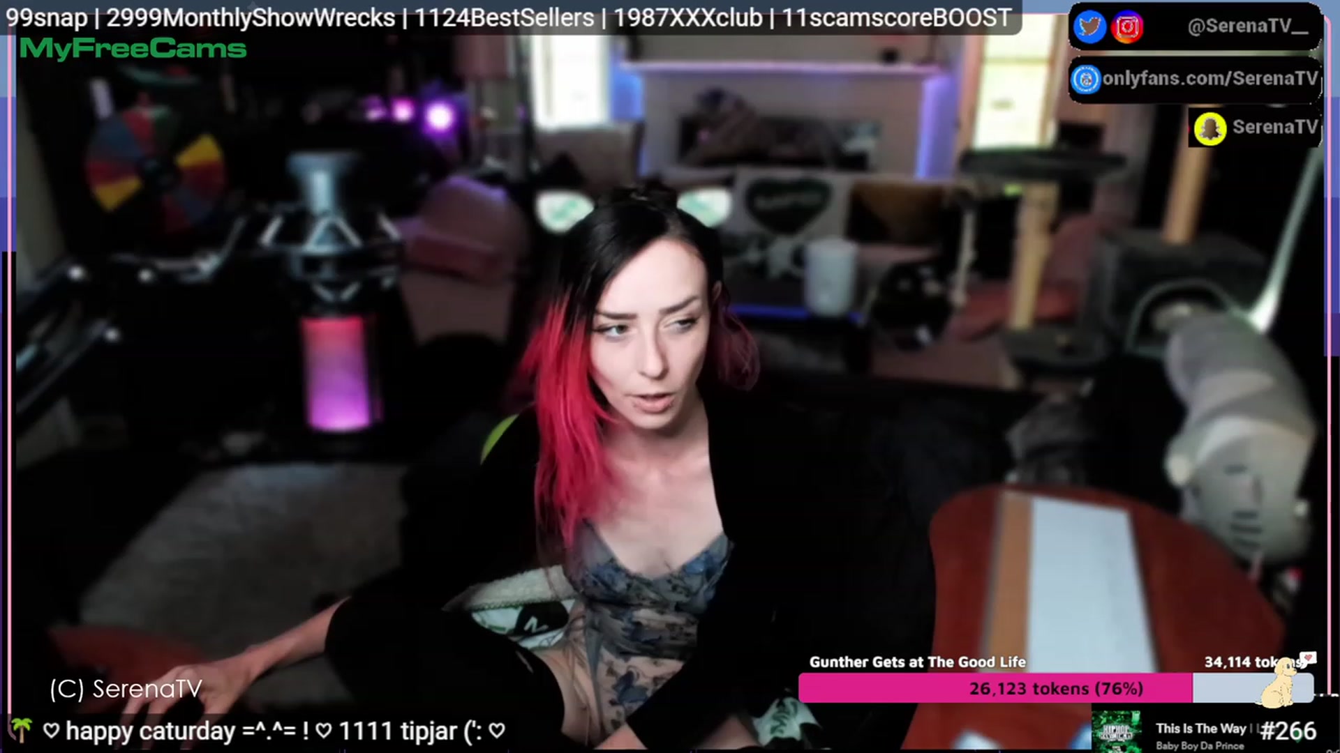 Gallery image thumbnail from serenatv's myfreecams stream on, 07/29/2023, 20:01 image 1 of 20