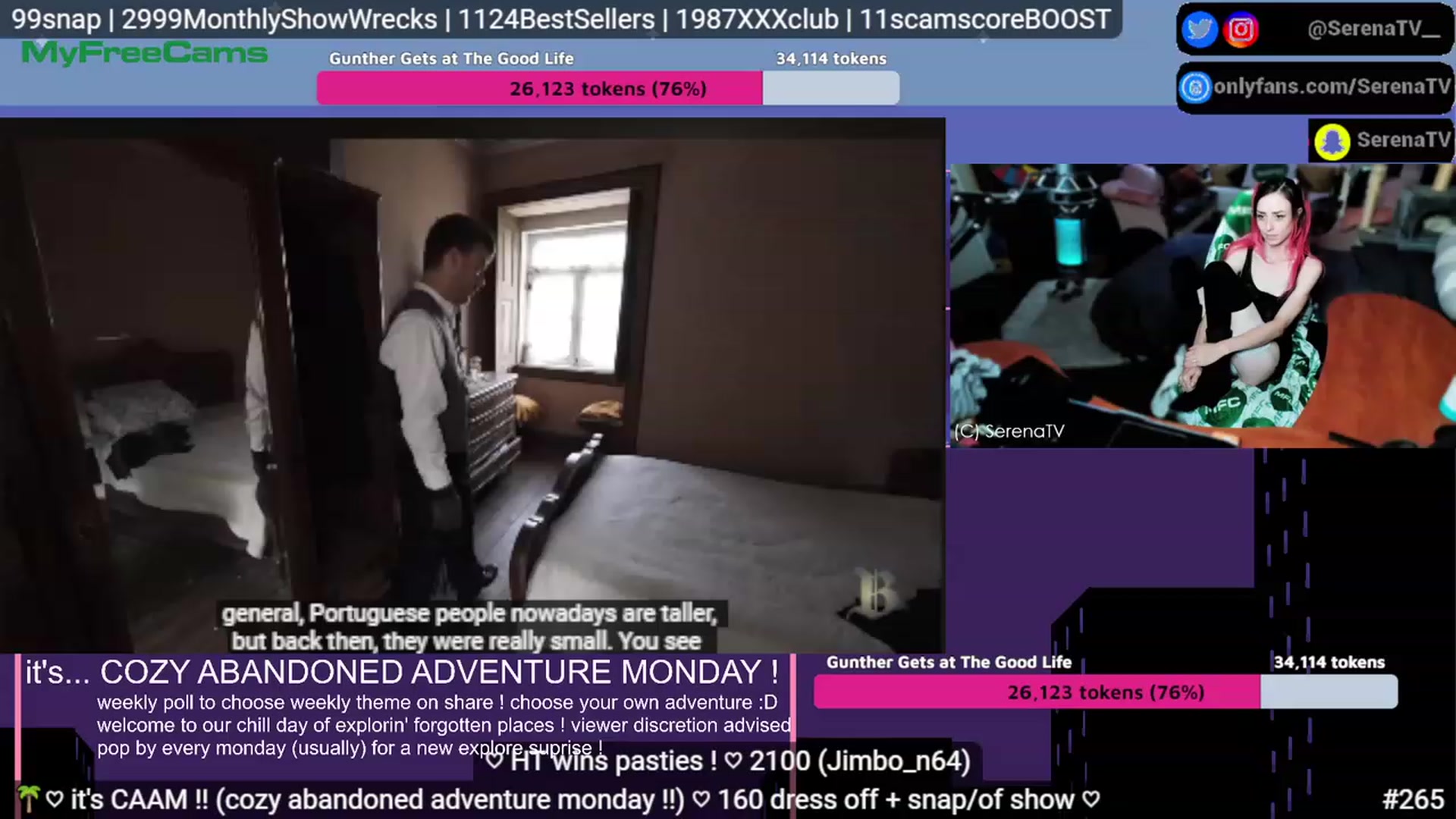 Gallery image thumbnail from serenatv's myfreecams stream on, 07/31/2023, 20:19 image 15 of 20