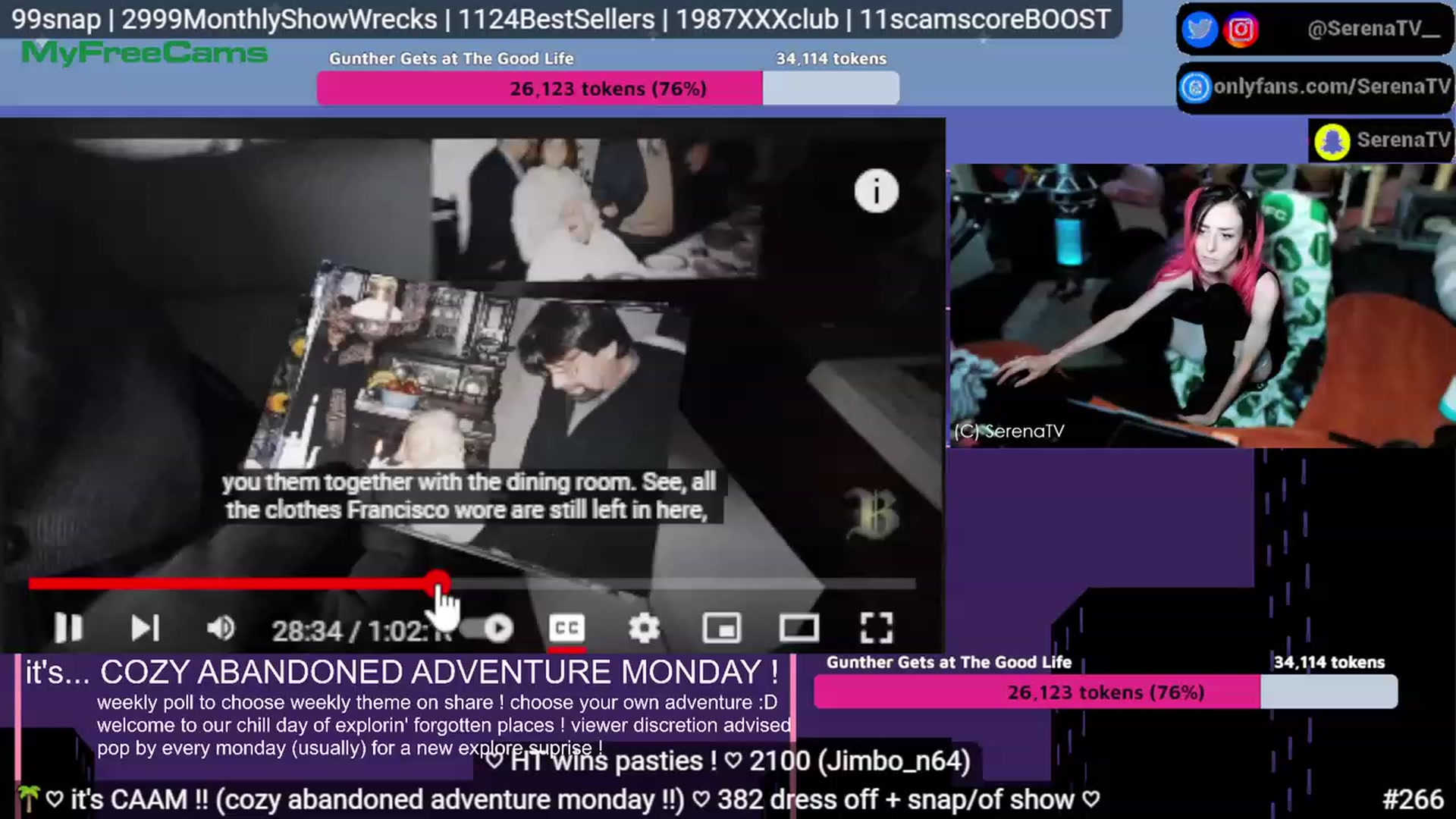 Gallery image thumbnail from serenatv's myfreecams stream on, 07/31/2023, 20:19 image 13 of 20