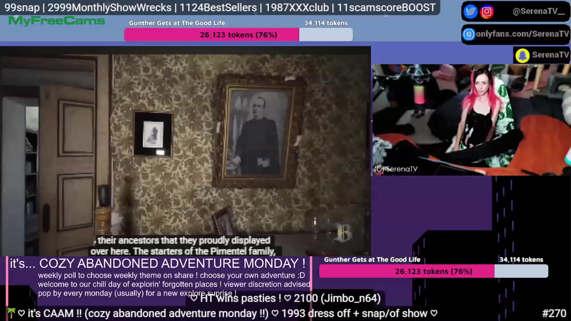Gallery image thumbnail from serenatv's myfreecams stream on, 07/31/2023, 20:19 image 8 of 20