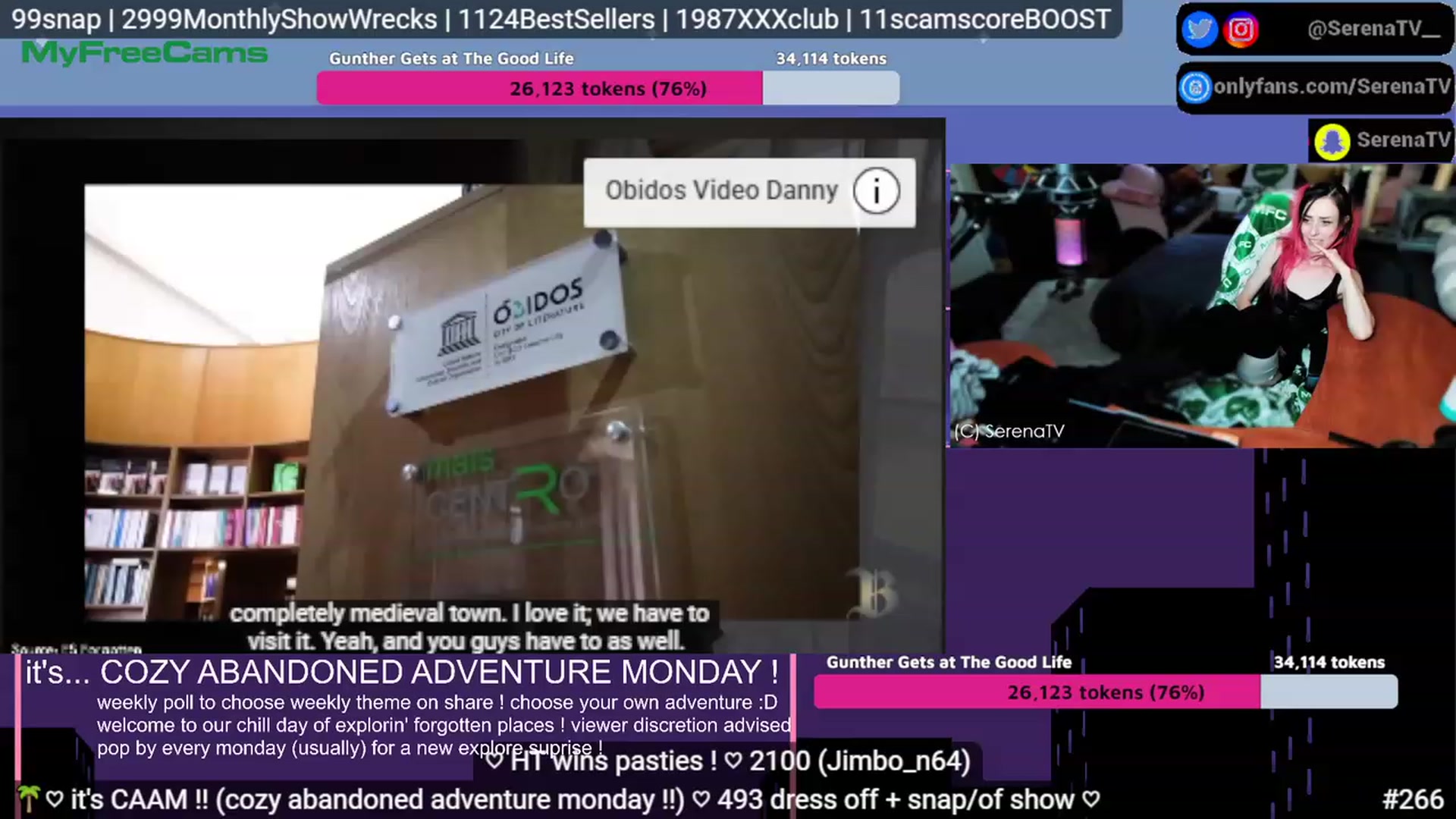 Gallery image thumbnail from serenatv's myfreecams stream on, 07/31/2023, 20:19 image 12 of 20