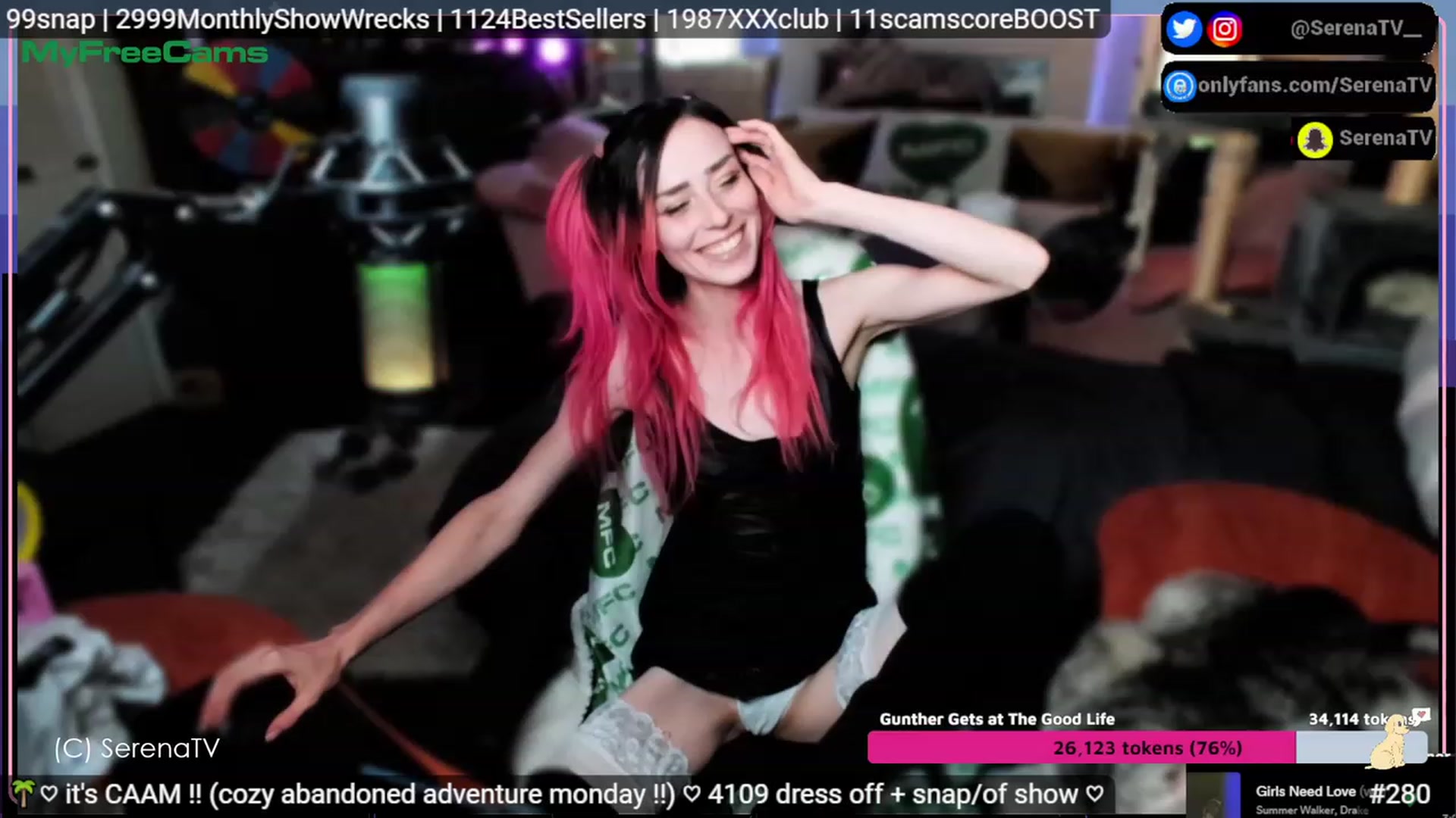 Gallery image thumbnail from serenatv's myfreecams stream on, 07/31/2023, 20:19 image 4 of 20