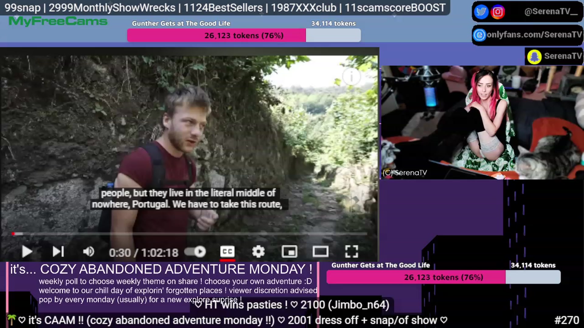 Gallery image thumbnail from serenatv's myfreecams stream on, 07/31/2023, 20:19 image 5 of 20
