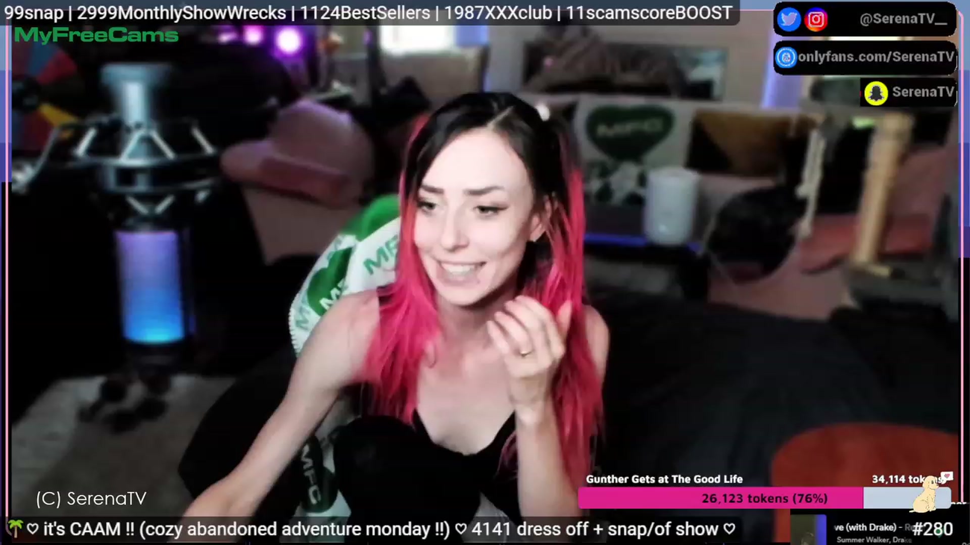 Gallery image thumbnail from serenatv's myfreecams stream on, 07/31/2023, 20:19 image 3 of 20