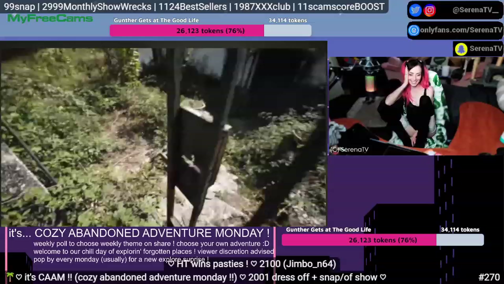 Gallery image thumbnail from serenatv's myfreecams stream on, 07/31/2023, 20:19 image 6 of 20
