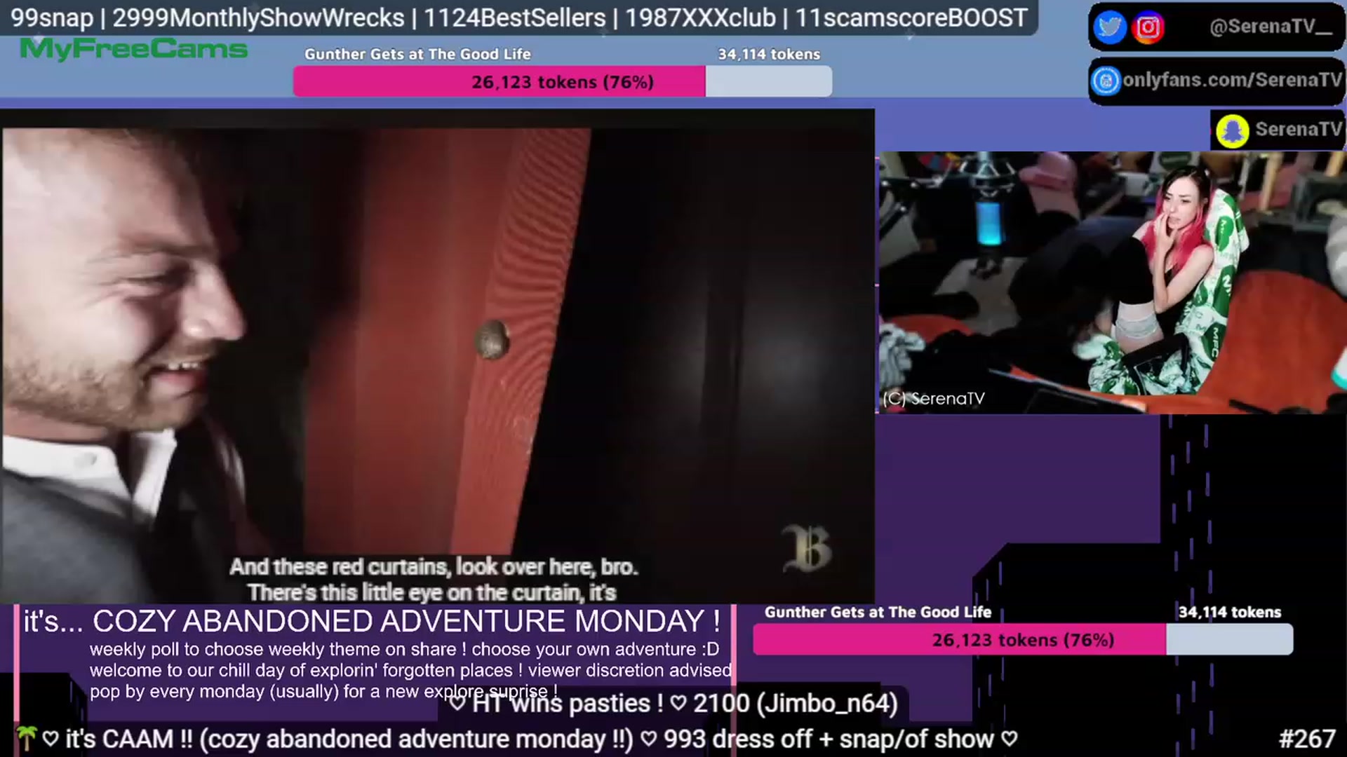 Gallery image thumbnail from serenatv's myfreecams stream on, 07/31/2023, 20:19 image 9 of 20