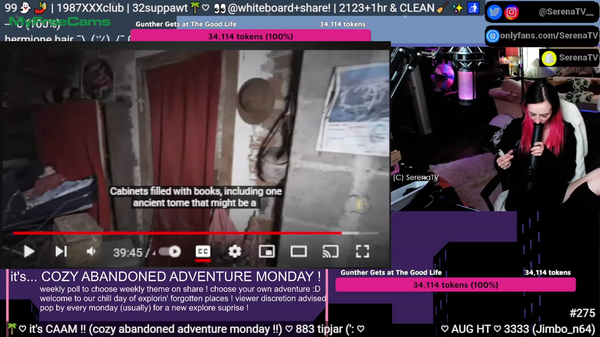 Gallery image thumbnail from serenatv's myfreecams stream on, 08/07/2023, 21:10 image 8 of 20