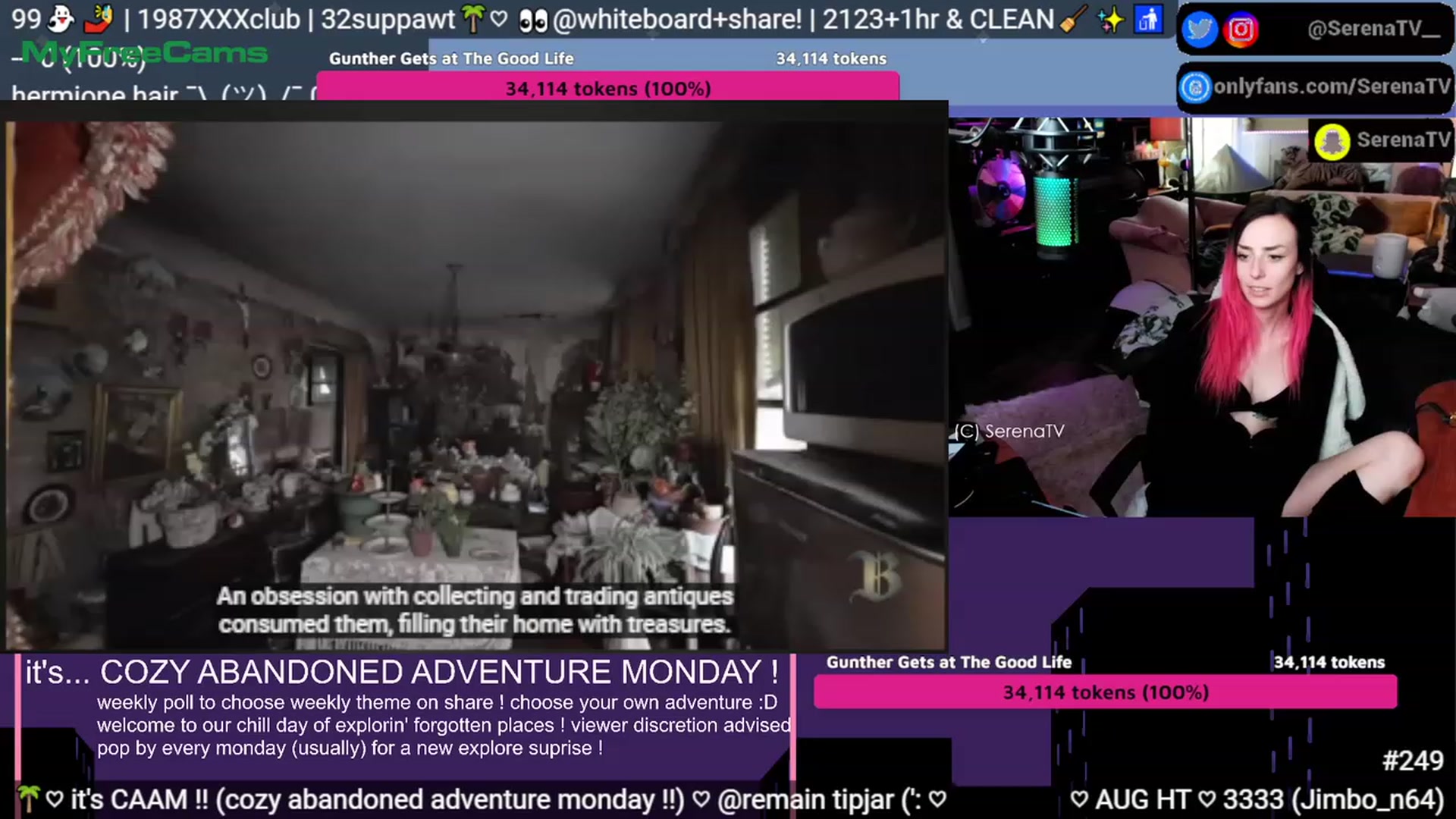 Gallery image thumbnail from serenatv's myfreecams stream on, 08/07/2023, 21:10 image 9 of 20