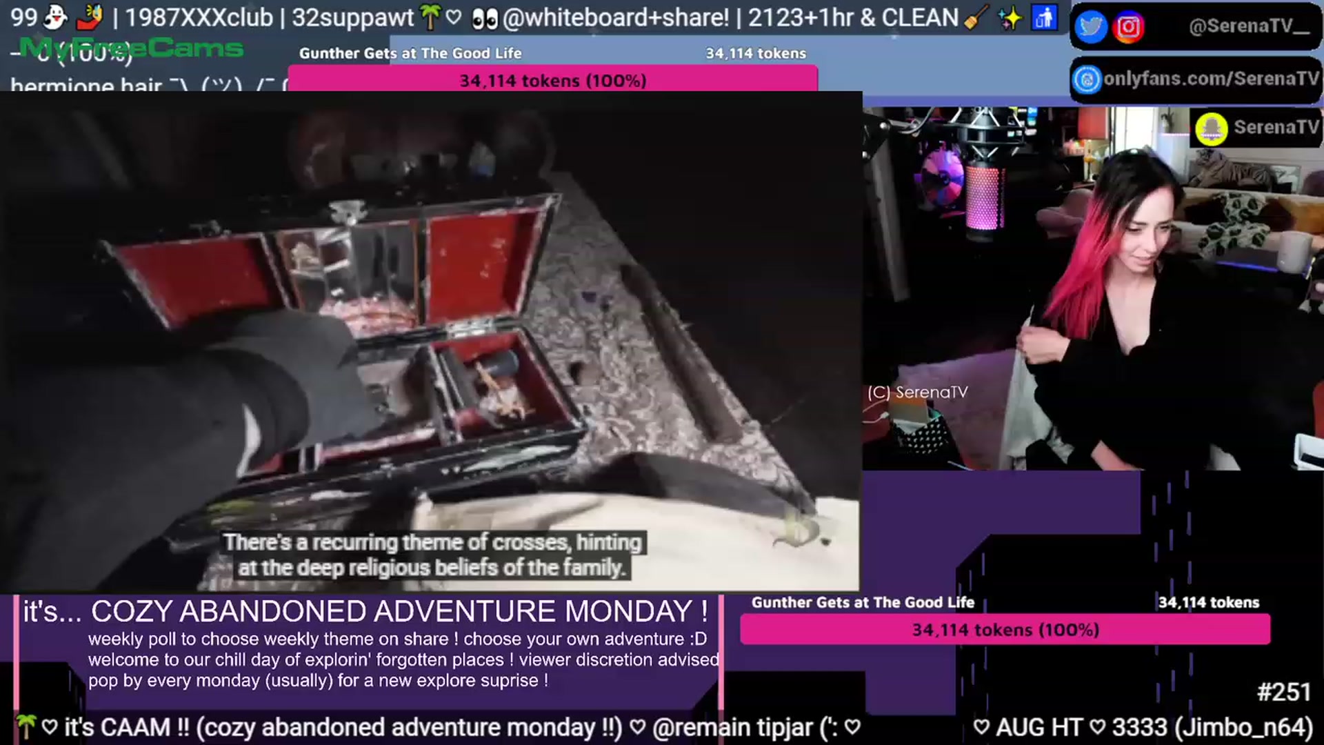 Gallery image thumbnail from serenatv's myfreecams stream on, 08/07/2023, 21:10 image 13 of 20