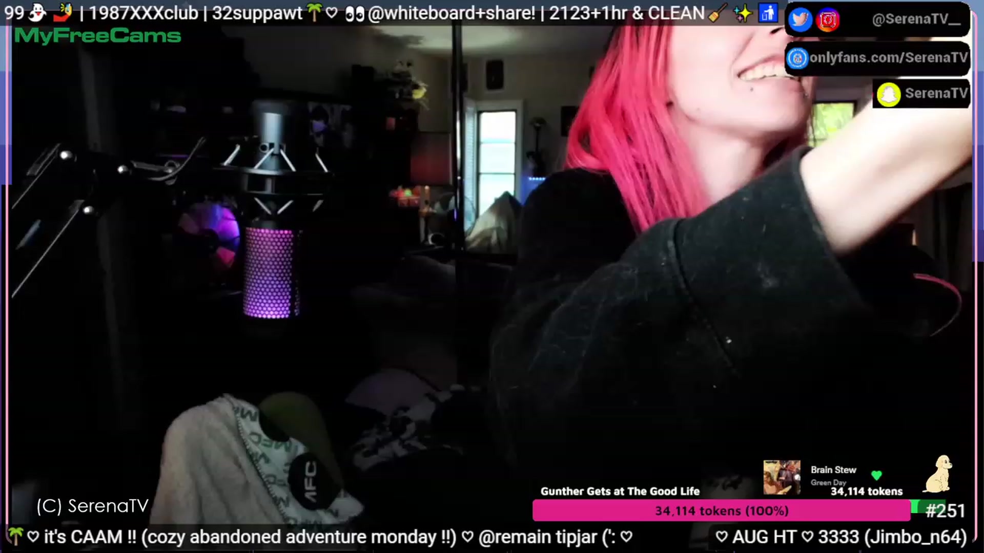 Gallery image thumbnail from serenatv's myfreecams stream on, 08/07/2023, 21:10 image 20 of 20
