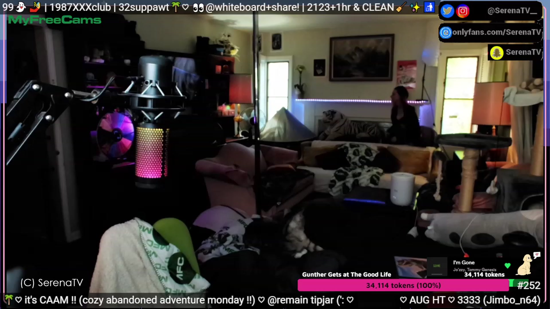 Gallery image thumbnail from serenatv's myfreecams stream on, 08/07/2023, 21:10 image 18 of 20