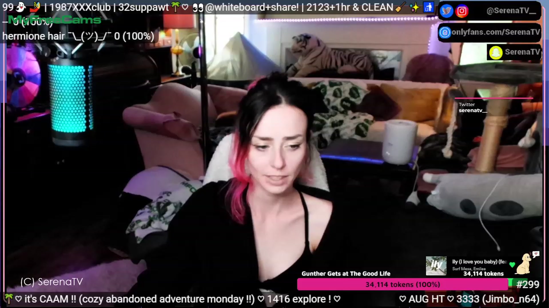 Gallery image thumbnail from serenatv's myfreecams stream on, 08/07/2023, 21:10 image 2 of 20