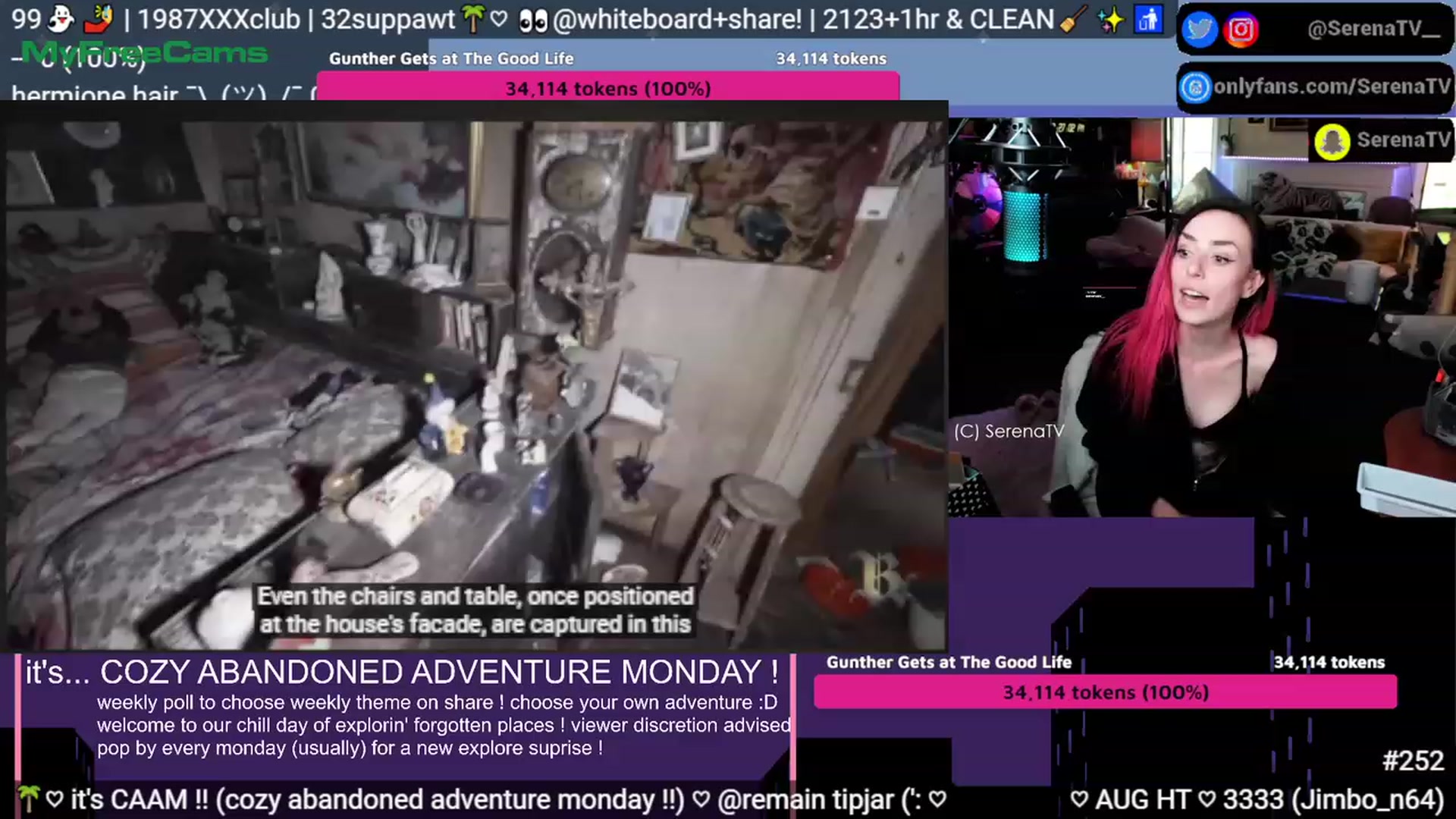 Gallery image thumbnail from serenatv's myfreecams stream on, 08/07/2023, 21:10 image 14 of 20