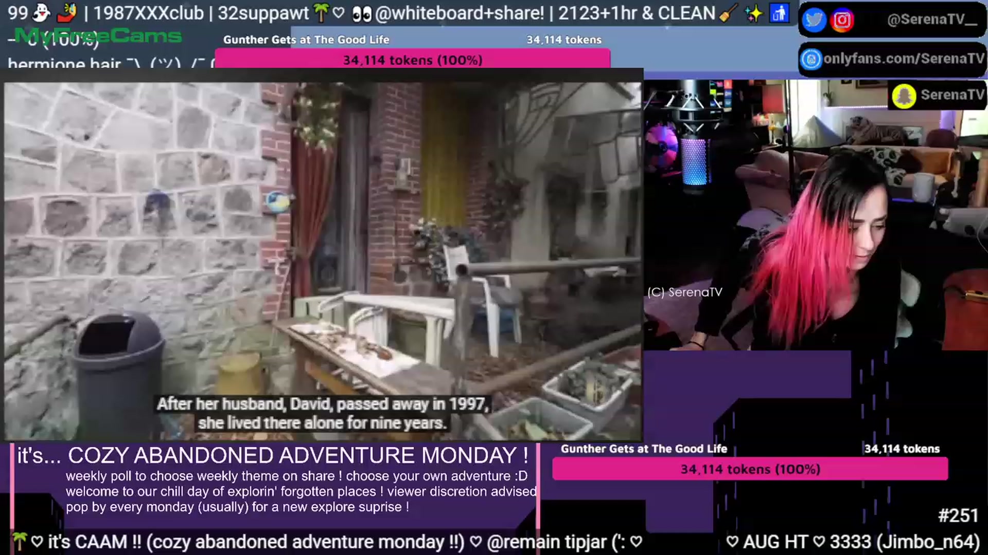 Gallery image thumbnail from serenatv's myfreecams stream on, 08/07/2023, 21:10 image 10 of 20