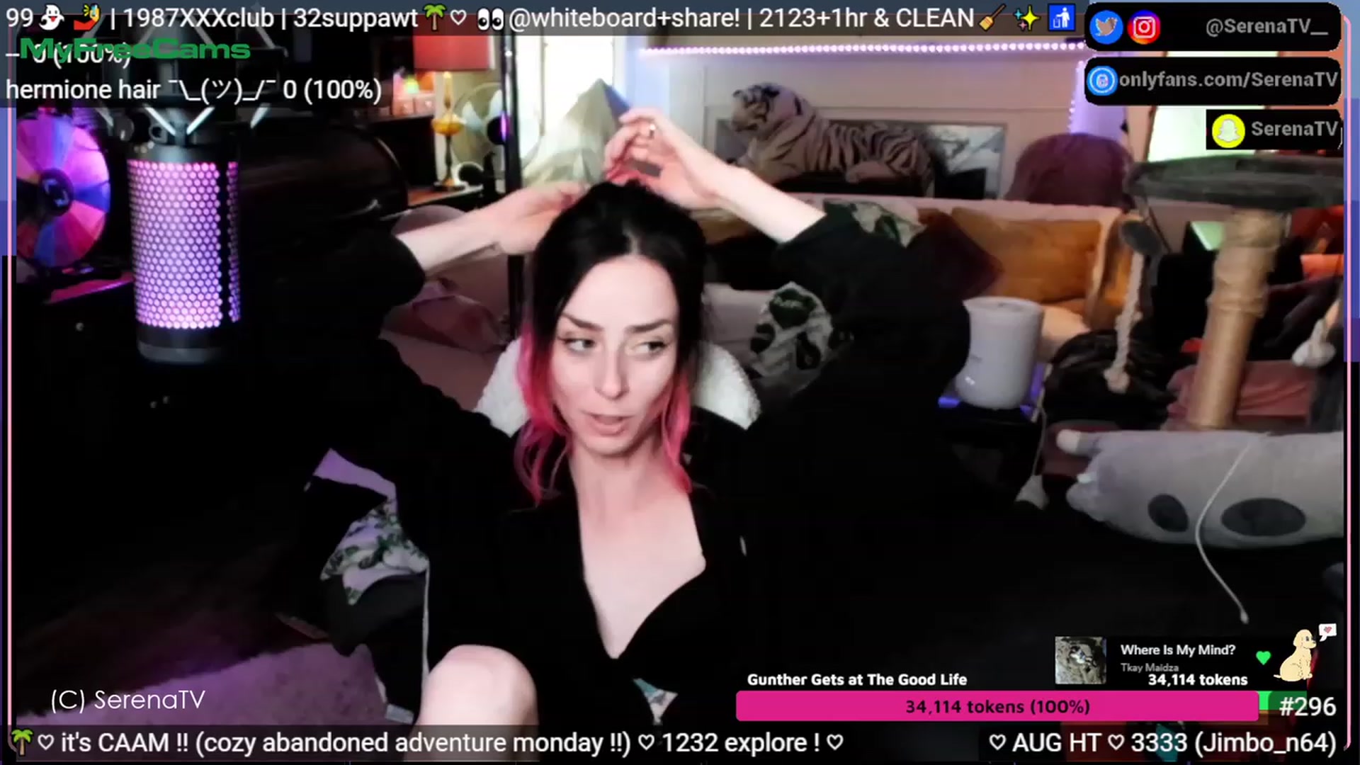 Gallery image thumbnail from serenatv's myfreecams stream on, 08/07/2023, 21:10 image 3 of 20