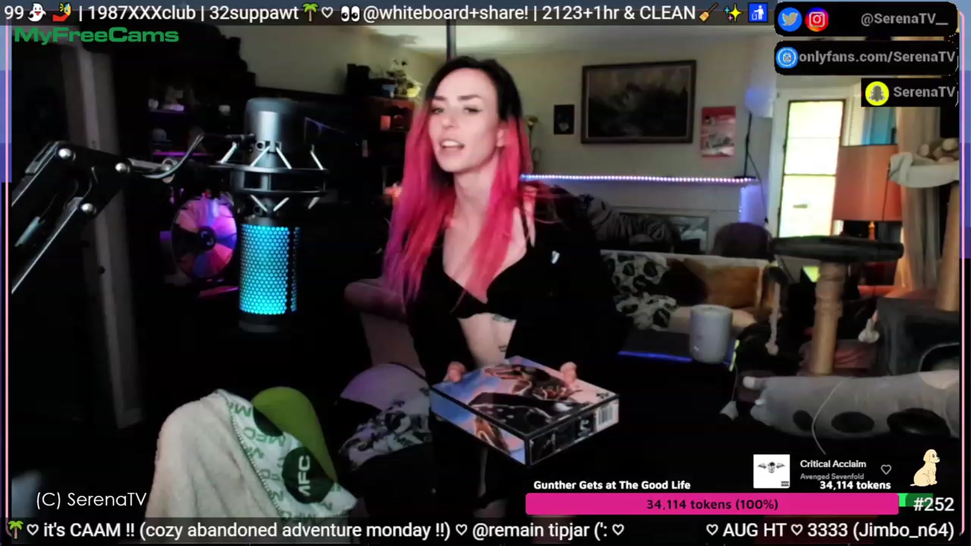 Gallery image thumbnail from serenatv's myfreecams stream on, 08/07/2023, 21:10 image 19 of 20