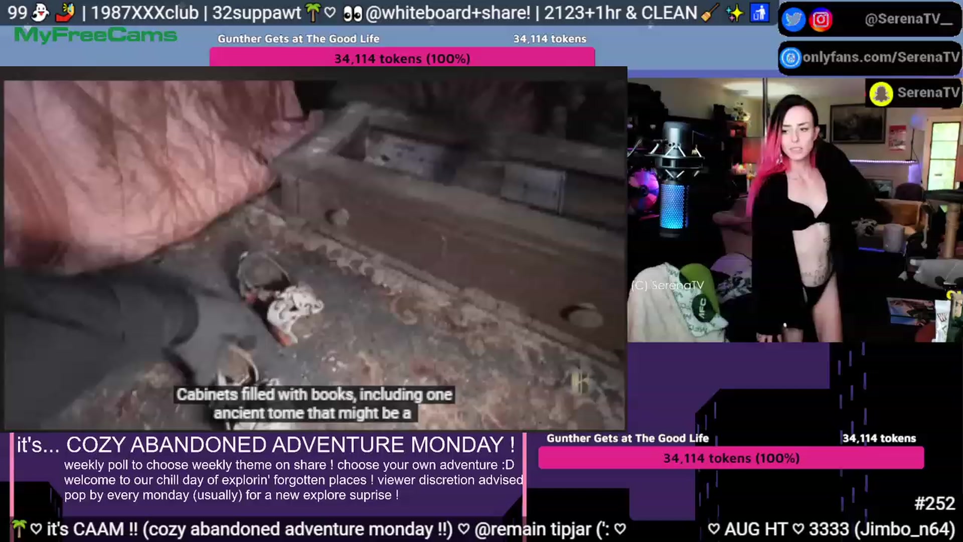 Gallery image thumbnail from serenatv's myfreecams stream on, 08/07/2023, 21:10 image 17 of 20