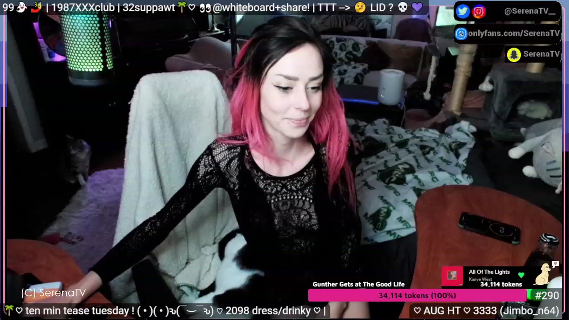 Gallery image thumbnail from serenatv's myfreecams stream on, 08/08/2023, 20:05 image 1 of 20