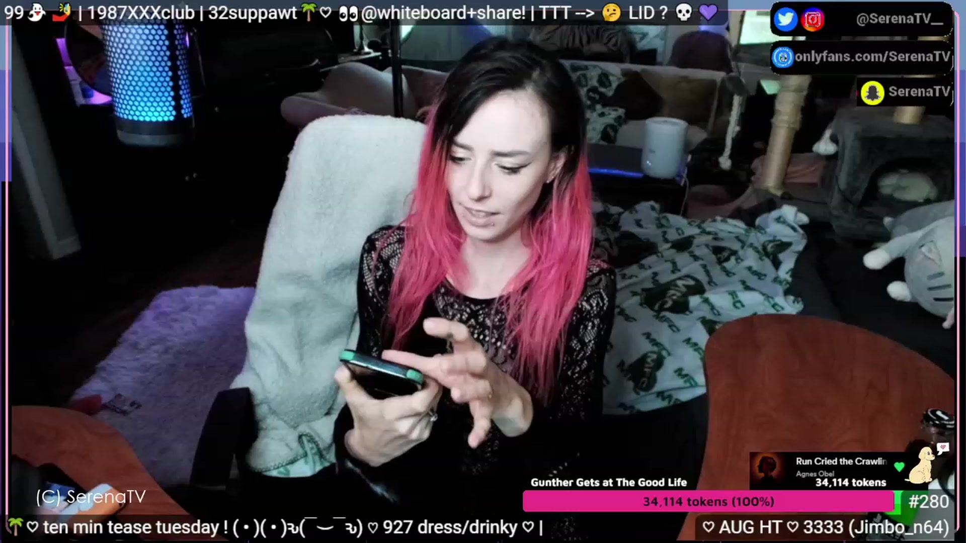 Gallery image thumbnail from serenatv's myfreecams stream on, 08/08/2023, 20:05 image 5 of 20