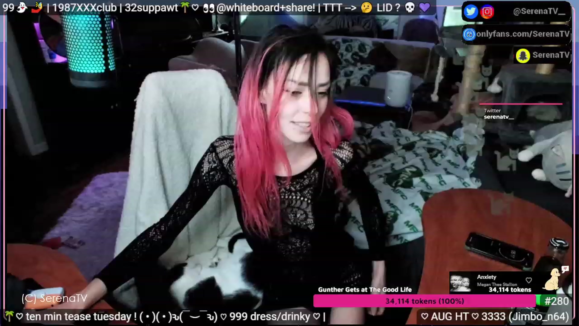 Gallery image thumbnail from serenatv's myfreecams stream on, 08/08/2023, 20:05 image 2 of 20