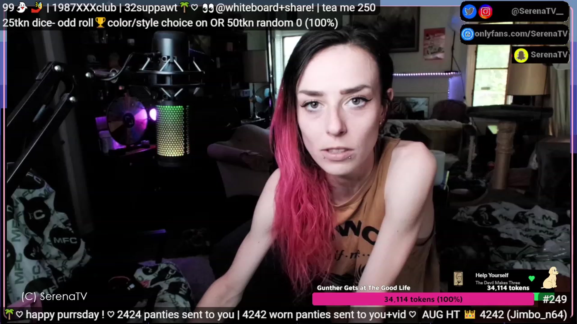 Gallery image thumbnail from serenatv's myfreecams stream on, 08/10/2023, 20:08 image 19 of 20