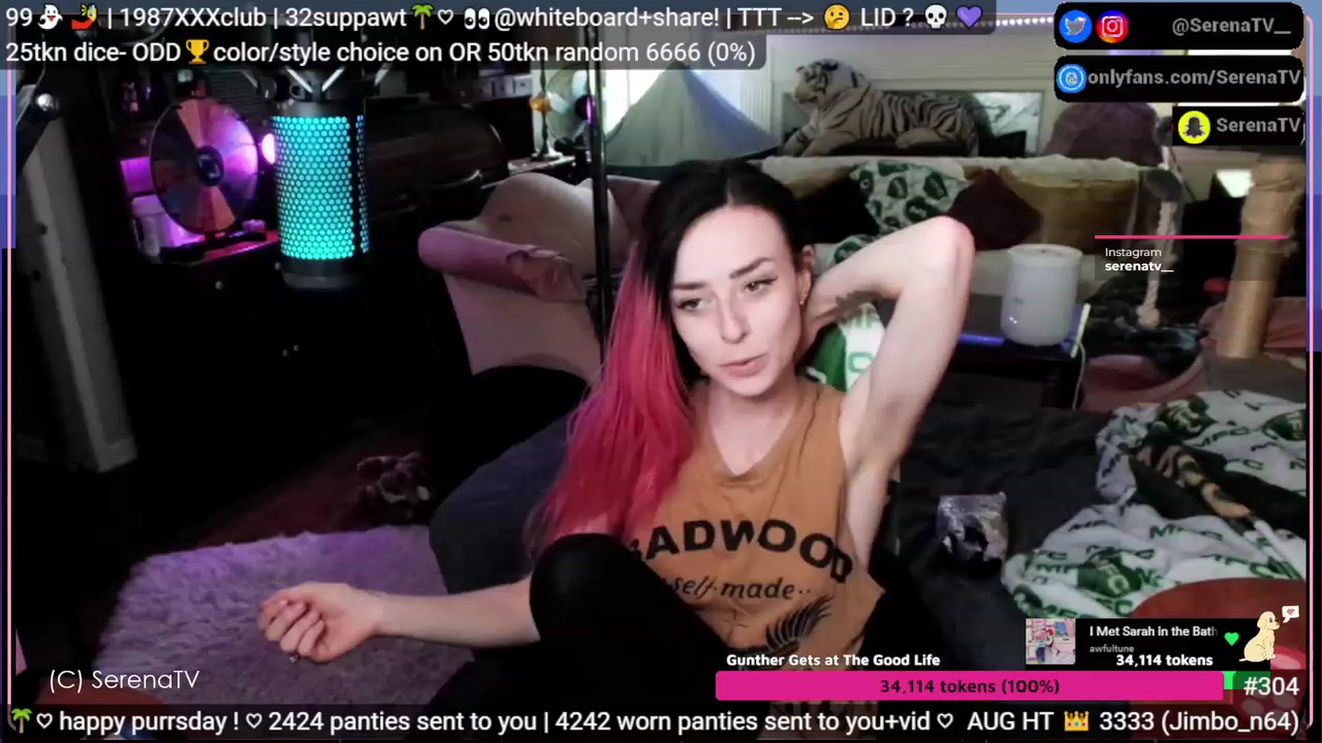 Gallery image thumbnail from serenatv's myfreecams stream on, 08/10/2023, 20:08 image 2 of 20