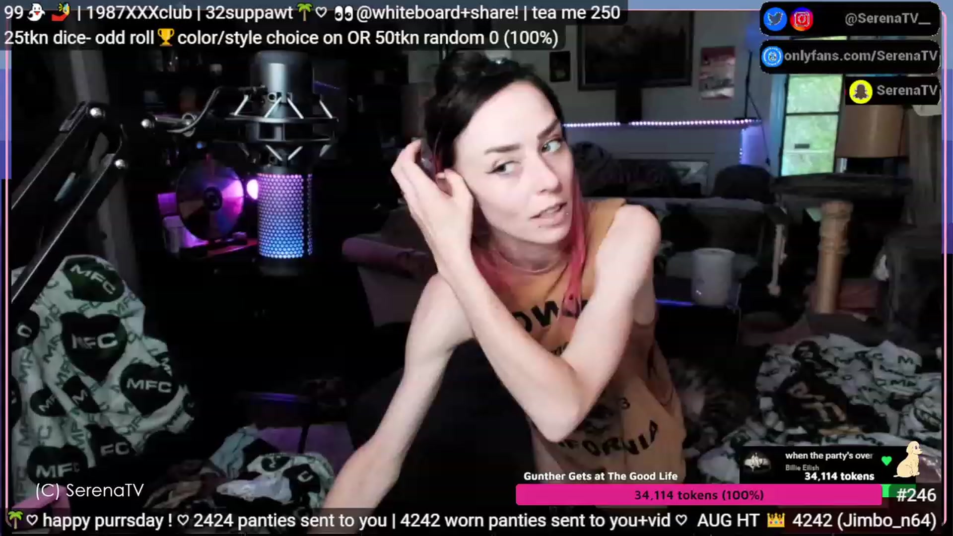 Gallery image thumbnail from serenatv's myfreecams stream on, 08/10/2023, 20:29 image 18 of 20