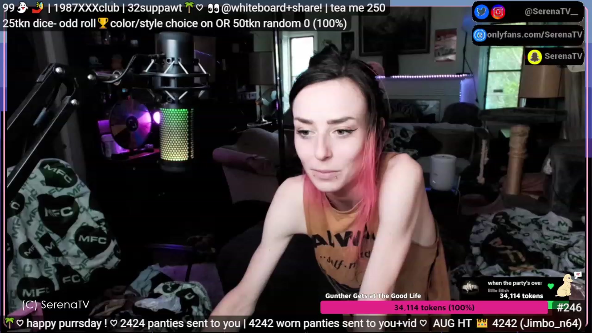 Gallery image thumbnail from serenatv's myfreecams stream on, 08/10/2023, 20:29 image 16 of 20