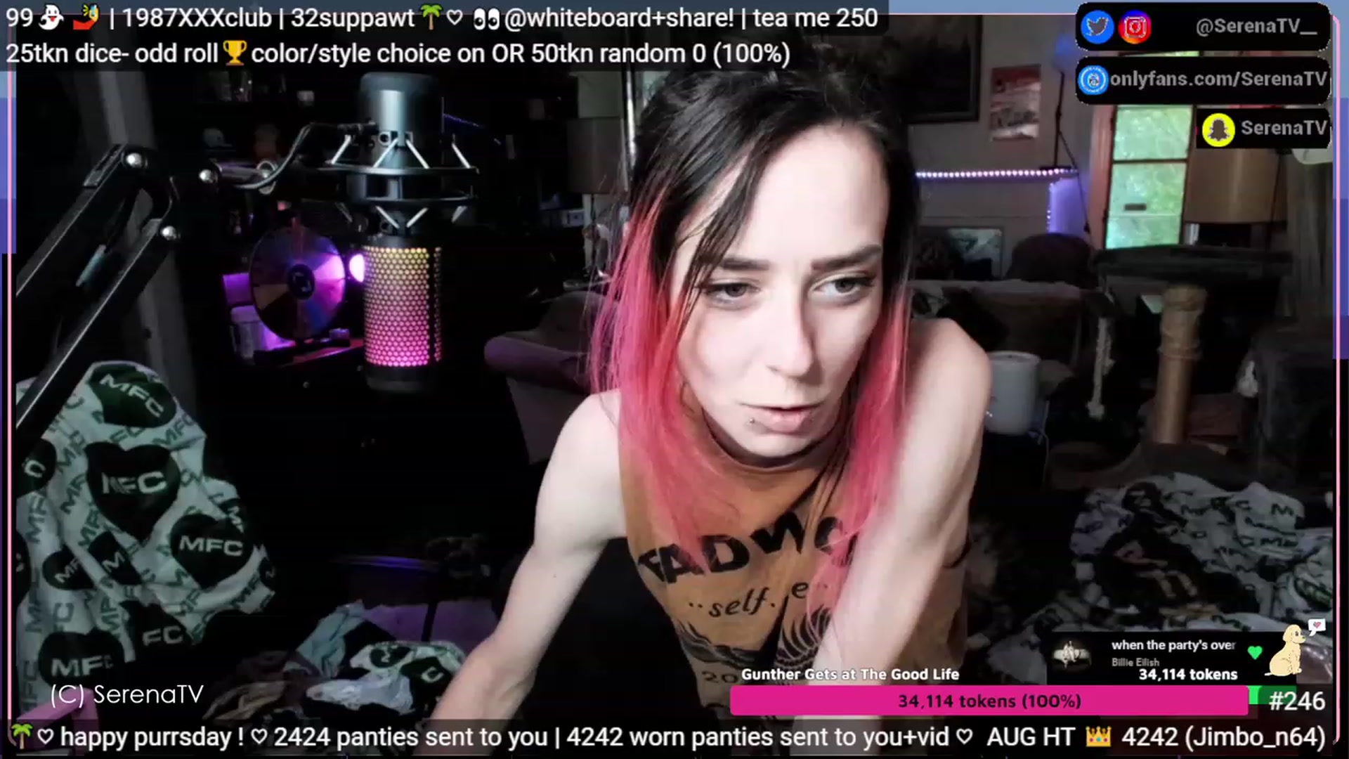 Gallery image thumbnail from serenatv's myfreecams stream on, 08/10/2023, 20:29 image 19 of 20