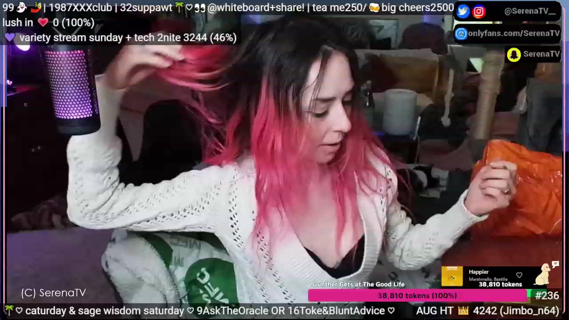Gallery image thumbnail from serenatv's myfreecams stream on, 08/12/2023, 20:07 image 6 of 20