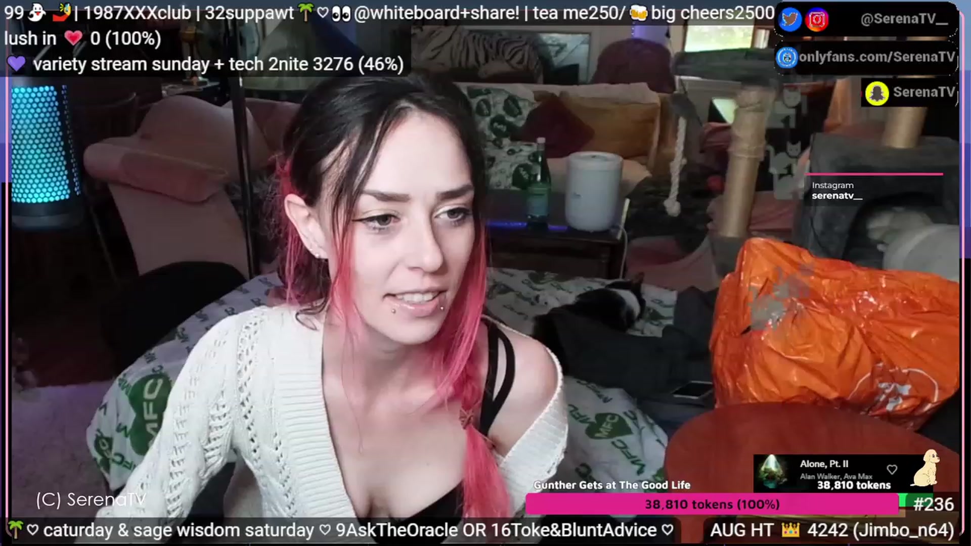 Gallery image thumbnail from serenatv's myfreecams stream on, 08/12/2023, 20:07 image 1 of 20