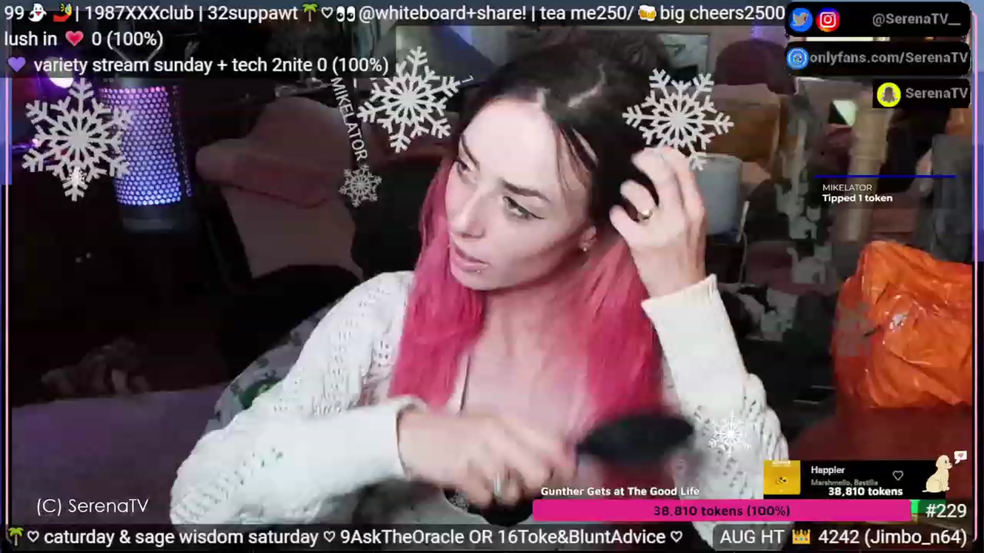 Gallery image thumbnail from serenatv's myfreecams stream on, 08/12/2023, 20:07 image 7 of 20
