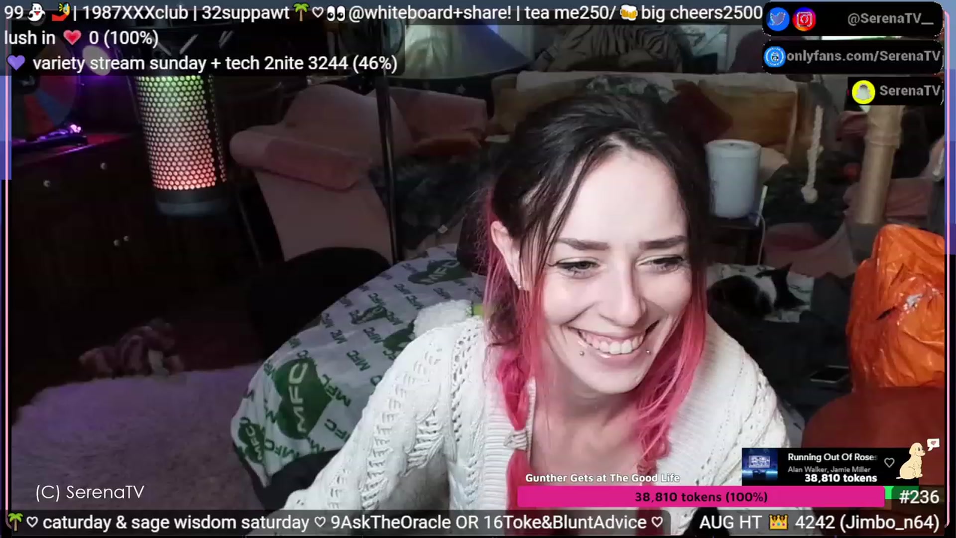 Gallery image thumbnail from serenatv's myfreecams stream on, 08/12/2023, 20:07 image 4 of 20
