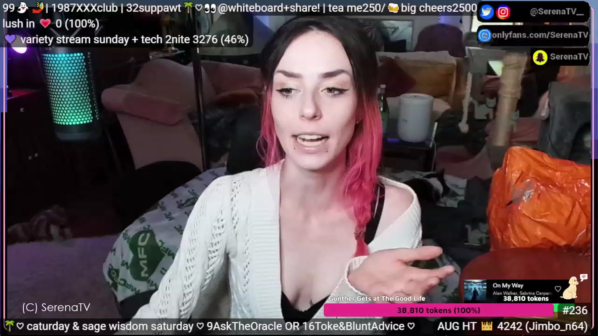 Gallery image thumbnail from serenatv's myfreecams stream on, 08/12/2023, 20:07 image 2 of 20