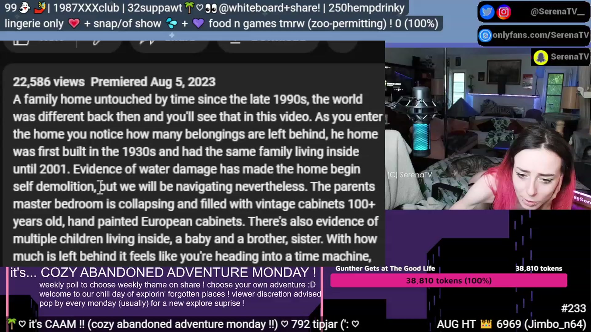 Gallery image thumbnail from serenatv's myfreecams stream on, 08/14/2023, 19:51 image 20 of 20