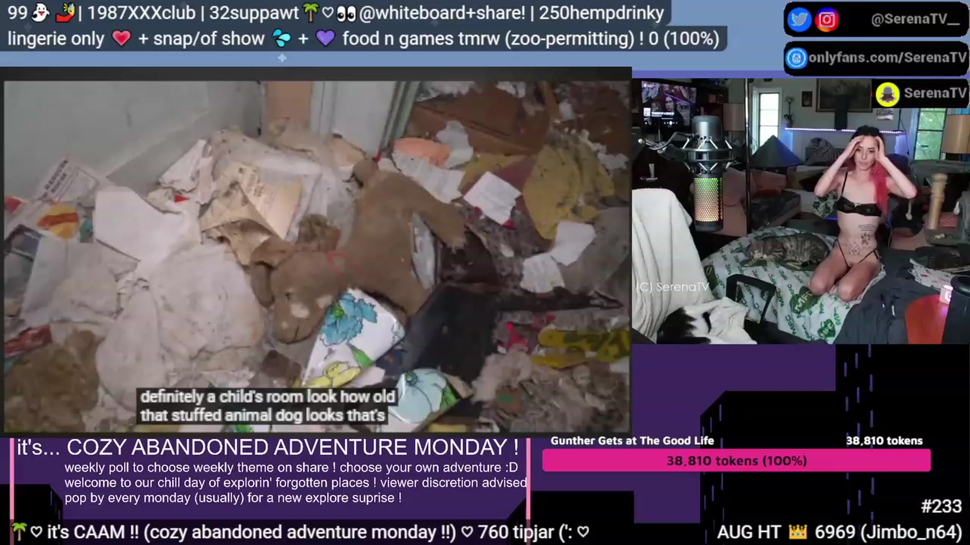 Gallery image thumbnail from serenatv's myfreecams stream on, 08/14/2023, 20:35 image 7 of 20