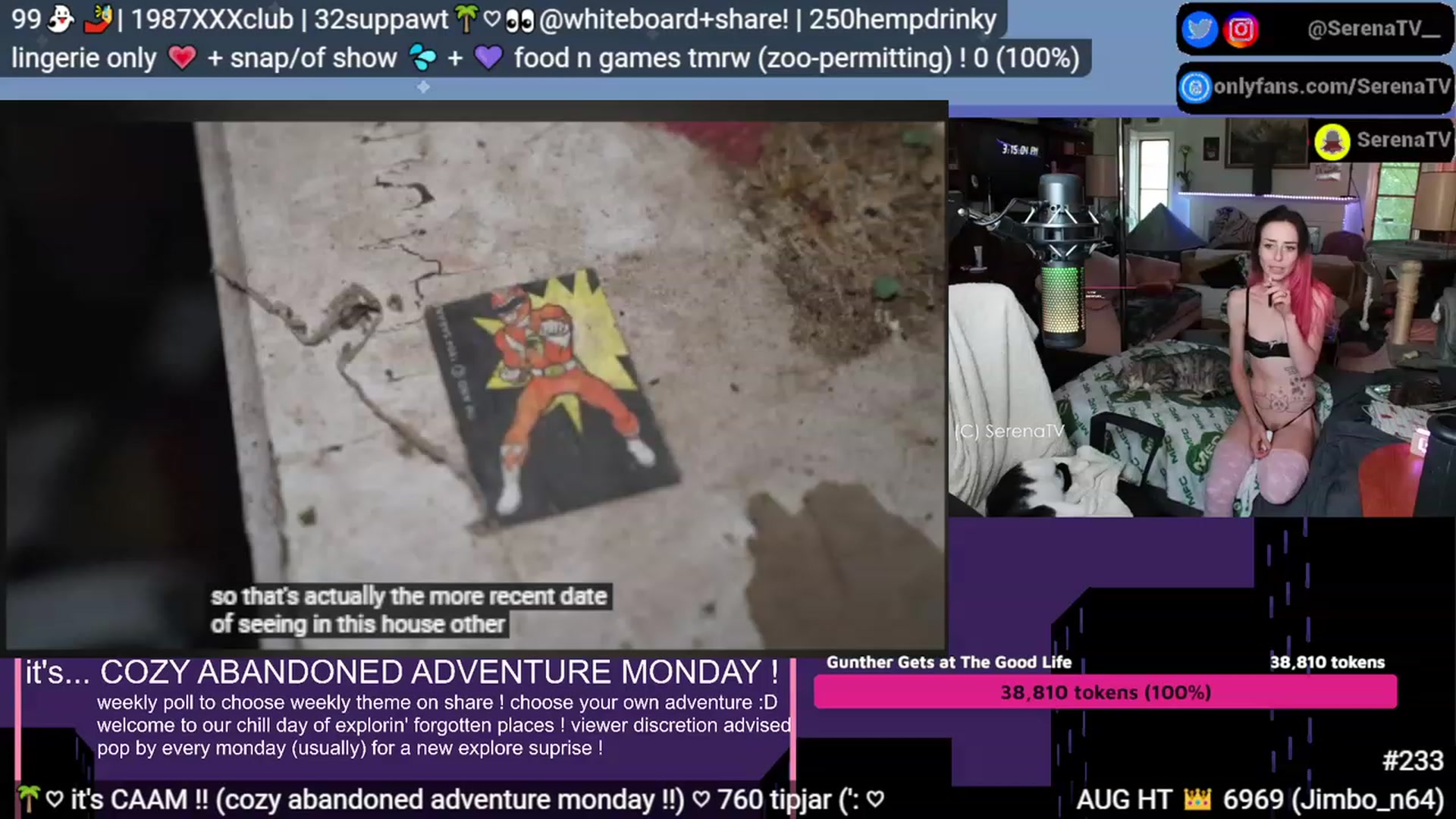 Gallery image thumbnail from serenatv's myfreecams stream on, 08/14/2023, 20:35 image 11 of 20