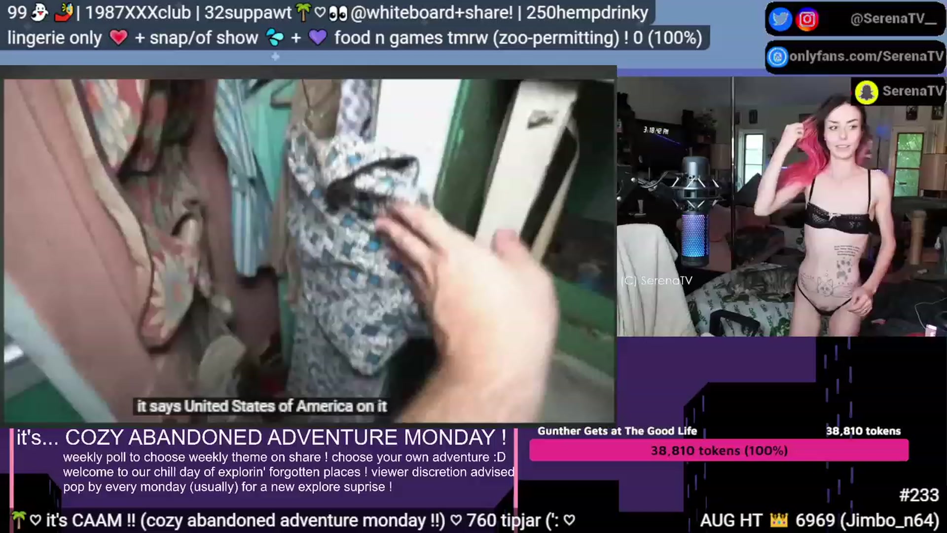 Gallery image thumbnail from serenatv's myfreecams stream on, 08/14/2023, 20:35 image 13 of 20